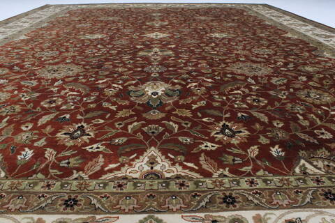 Tabriz Beige Hand Knotted 91 X 1110  Area Rug 250-25340 Image 11