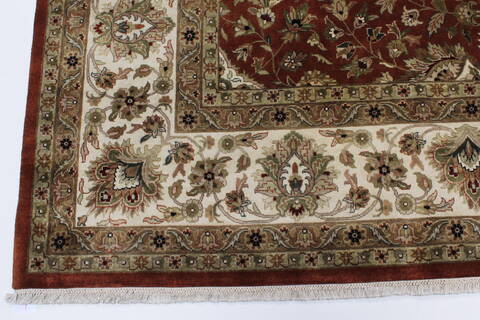 Tabriz Beige Hand Knotted 91 X 1110  Area Rug 250-25340 Image 3