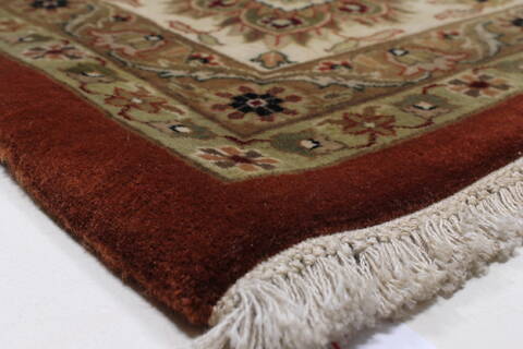 Tabriz Beige Hand Knotted 91 X 1110  Area Rug 250-25340 Image 4
