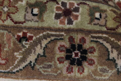 Tabriz Beige Hand Knotted 91 X 1110  Area Rug 250-25340 Image 6