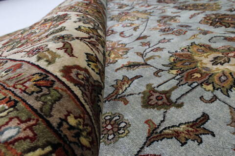 Kashmar Beige Hand Knotted 810 X 120  Area Rug 250-25341 Image 10