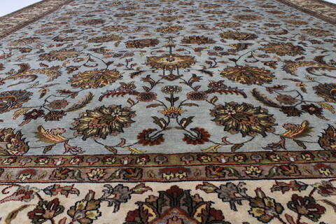 Kashmar Beige Hand Knotted 810 X 120  Area Rug 250-25341 Image 1