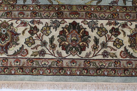 Kashmar Beige Hand Knotted 810 X 120  Area Rug 250-25341 Image 2