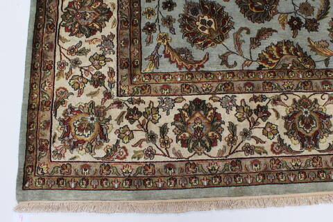 Kashmar Beige Hand Knotted 810 X 120  Area Rug 250-25341 Image 4