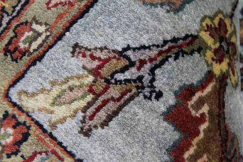 Kashmar Beige Hand Knotted 810 X 120  Area Rug 250-25341 Image 6
