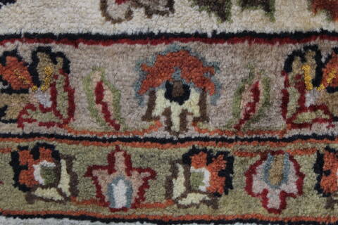 Kashmar Beige Hand Knotted 810 X 120  Area Rug 250-25341 Image 7