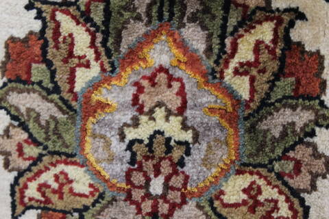 Kashmar Beige Hand Knotted 810 X 120  Area Rug 250-25341 Image 8