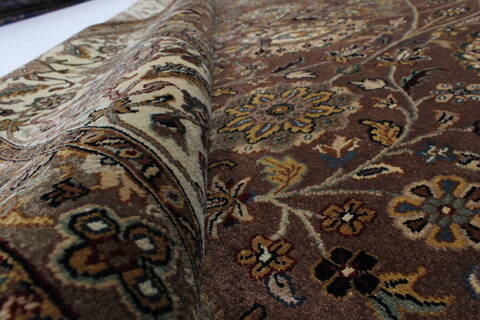Kashmar Beige Hand Knotted 811 X 123  Area Rug 250-25342 Image 10
