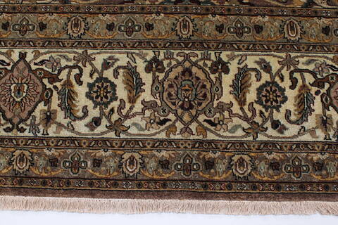 Kashmar Beige Hand Knotted 811 X 123  Area Rug 250-25342 Image 2