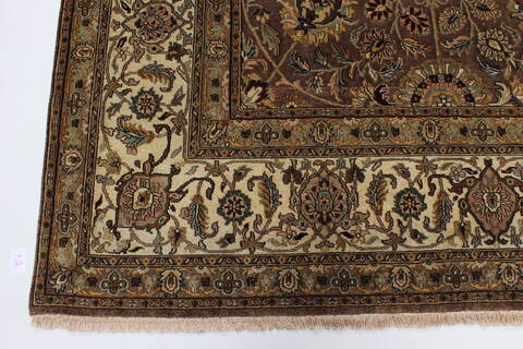 Kashmar Beige Hand Knotted 811 X 123  Area Rug 250-25342 Image 4