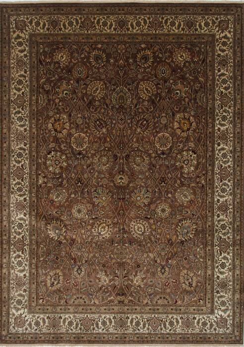 Kashmar Beige Hand Knotted 811 X 123  Area Rug 250-25342 Image 0