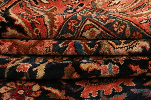 Lilihan Orange Hand Knotted 1010 X 143  Area Rug 100-25343 Image 6