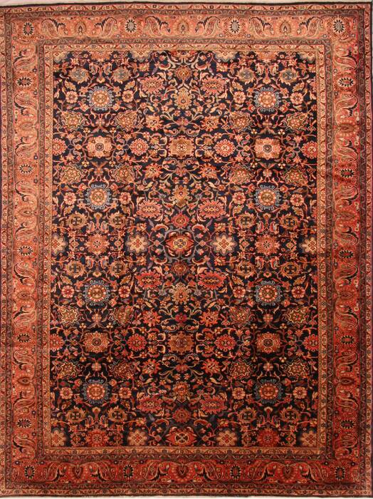 Lilihan Orange Hand Knotted 1010 X 143  Area Rug 100-25343 Image 0