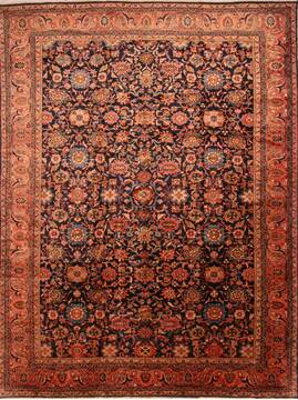 Lilihan Orange Hand Knotted 10'10" X 14'3"  Area Rug 100-25343