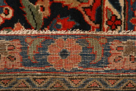 Kashan Red Hand Knotted 101 X 134  Area Rug 100-25344 Image 9