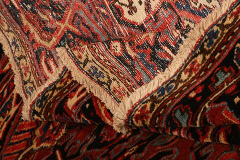 Heriz Red Hand Knotted 109 X 134  Area Rug 100-25443 Image 4