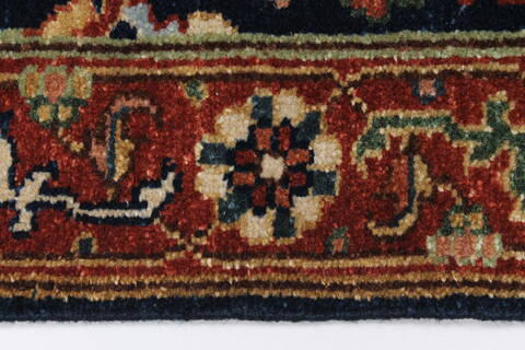 Serapi Blue Hand Knotted 20 X 40  Area Rug 250-25463 Image 3