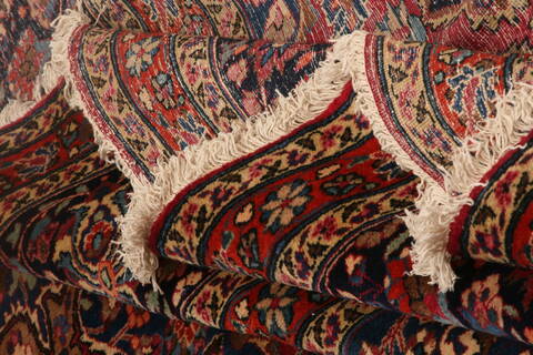 Mashad Red Hand Knotted 116 X 159  Area Rug 100-25514 Image 6