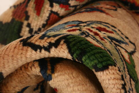 Bakhtiar Beige Hand Knotted 71 X 106  Area Rug 100-25516 Image 9