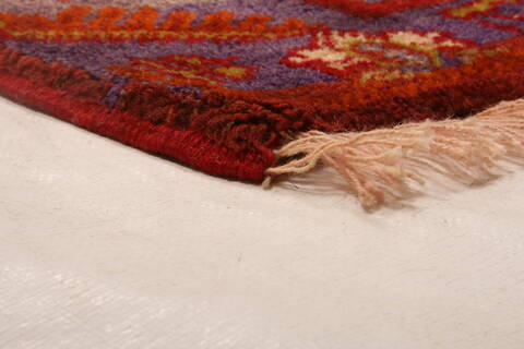 Gabbeh Red Runner Hand Knotted 43 X 112  Area Rug 100-25534 Image 1