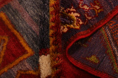 Gabbeh Red Runner Hand Knotted 43 X 112  Area Rug 100-25534 Image 4