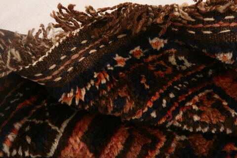 Kurdi Orange Runner Hand Knotted 47 X 118  Area Rug 100-25542 Image 3