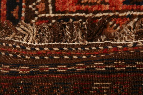 Kurdi Orange Runner Hand Knotted 47 X 118  Area Rug 100-25542 Image 8