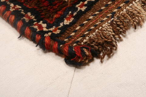 Kurdi Orange Runner Hand Knotted 47 X 118  Area Rug 100-25542 Image 9