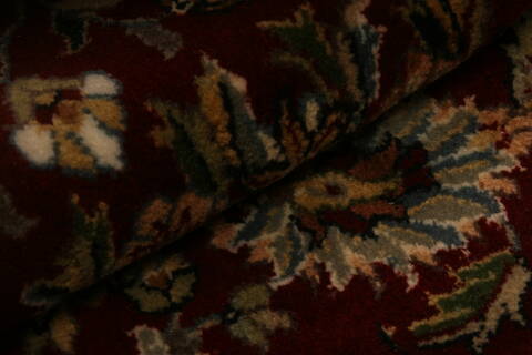 Agra Red Round Hand Knotted 710 X 711  Area Rug 100-25556 Image 1