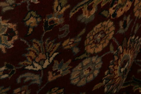 Agra Red Round Hand Knotted 710 X 711  Area Rug 100-25556 Image 2