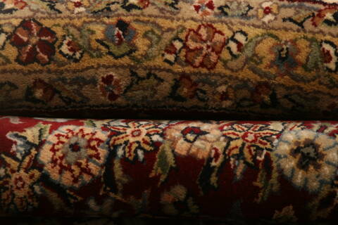 Agra Red Round Hand Knotted 710 X 711  Area Rug 100-25556 Image 6