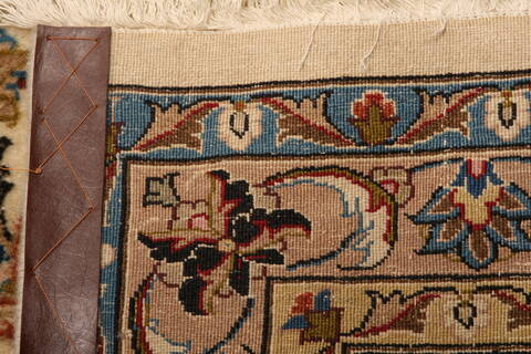 Mashad Beige Hand Knotted 114 X 163  Area Rug 100-25573 Image 7