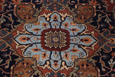 Serapi Red Hand Knotted 60 X 811  Area Rug 250-25583 Image 4