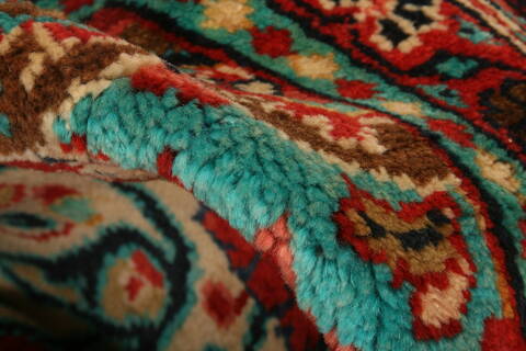 Mahal Red Hand Knotted 106 X 170  Area Rug 100-25595 Image 1