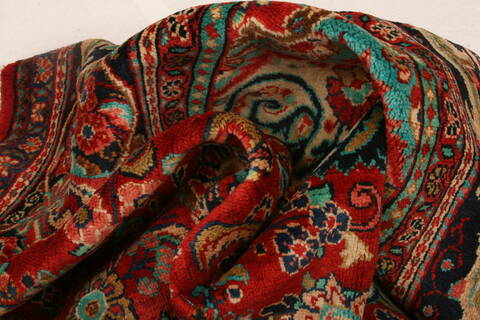 Mahal Red Hand Knotted 106 X 170  Area Rug 100-25595 Image 2