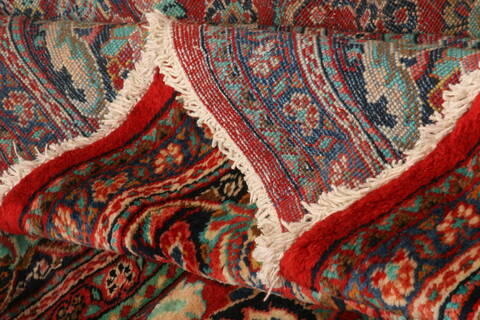 Mahal Red Hand Knotted 106 X 170  Area Rug 100-25595 Image 4
