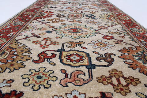 Serapi Beige Runner Hand Knotted 26 X 61  Area Rug 250-25598 Image 1