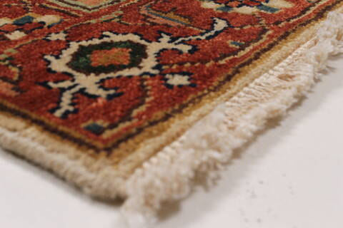Serapi Beige Runner Hand Knotted 21 X 60  Area Rug 250-25610 Image 4