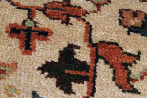 Serapi Beige Runner Hand Knotted 21 X 60  Area Rug 250-25610 Image 7