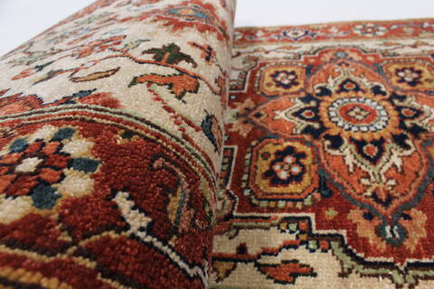 Serapi Beige Runner Hand Knotted 21 X 60  Area Rug 250-25610 Image 9