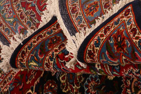 Kashan Red Hand Knotted 114 X 1511  Area Rug 100-25621 Image 4