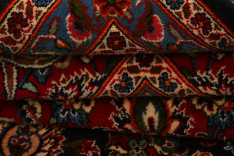 Kashan Red Hand Knotted 114 X 1511  Area Rug 100-25621 Image 6