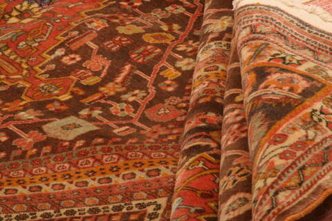 Qashqai Red Hand Knotted 130 X 190  Area Rug 100-25654 Image 3