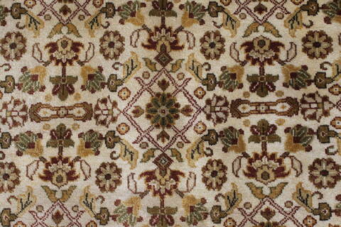 Indo-Persian Beige Hand Knotted 811 X 111  Area Rug 250-25668 Image 4