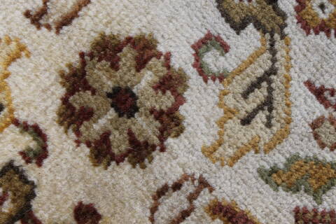 Indo-Persian Beige Hand Knotted 811 X 111  Area Rug 250-25668 Image 7