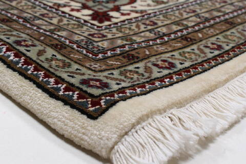Mahi Beige Hand Knotted 82 X 114  Area Rug 250-25673 Image 4