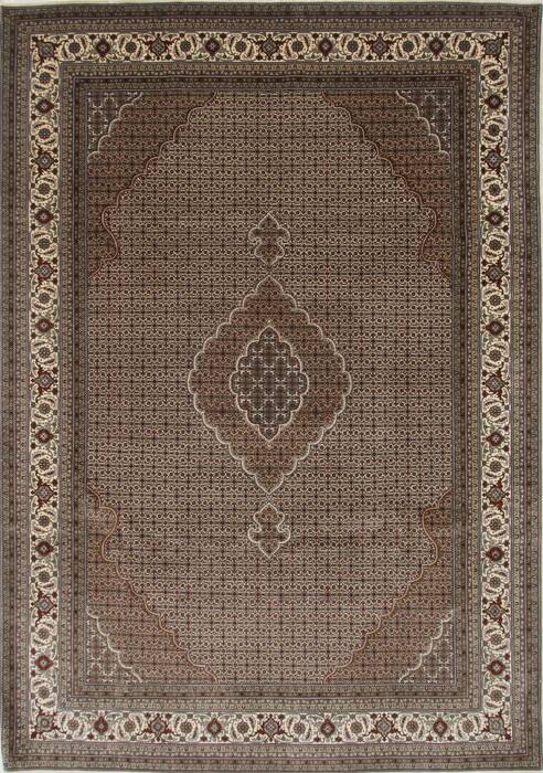 Mahi Beige Hand Knotted 82 X 114  Area Rug 250-25673 Image 0