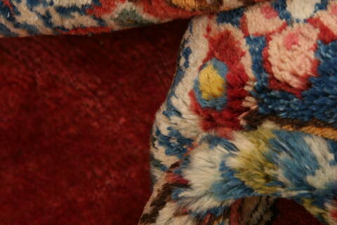 Kerman Red Hand Knotted 1110 X 169  Area Rug 100-25675 Image 1