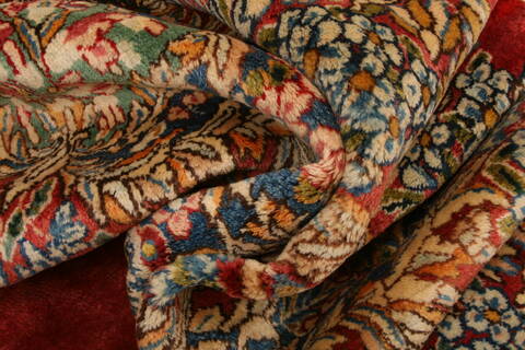 Kerman Red Hand Knotted 1110 X 169  Area Rug 100-25675 Image 2