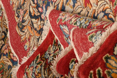 Kerman Red Hand Knotted 1110 X 169  Area Rug 100-25675 Image 4